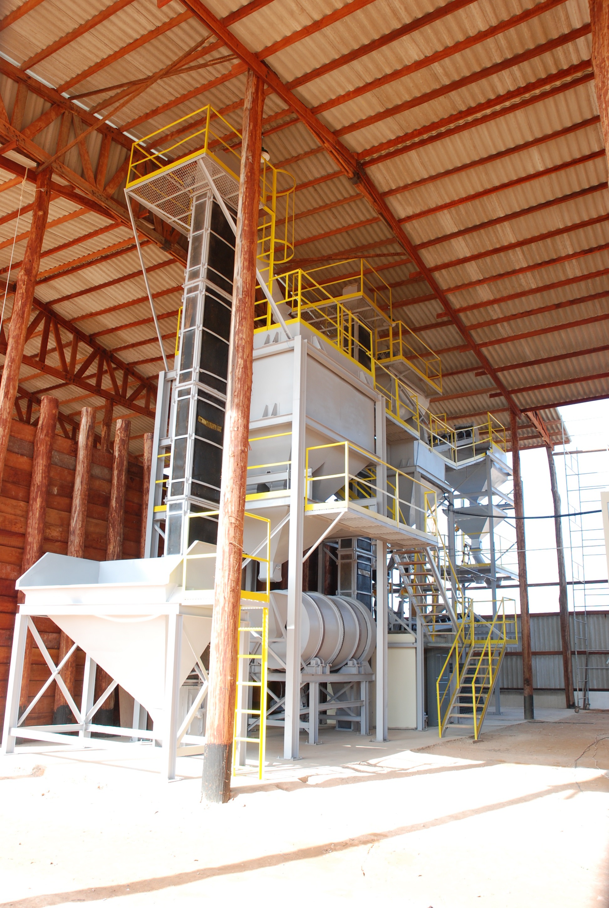 Estrutura industrial para fertilizantes